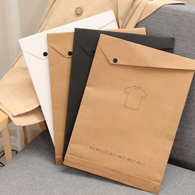 Premium Vintage Envelope Storage Bags Thickened Kraft Paper for Clothing Packaging-Underwear Clothing Packaging Paper Bags Paper
