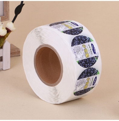 Customized Transparent PVC Roll Label Paper Self-Adhesive Stickers with Hot Stamping Coating for Logo Packaging Labels