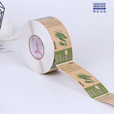 Customized Transparent PVC Roll Label Paper Self-Adhesive Stickers with Hot Stamping Coating for Logo Packaging Labels