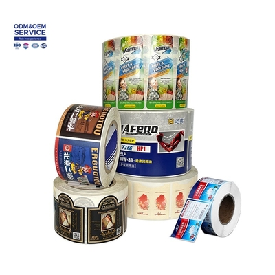 Roll-type Self-adhesive Labels - Copperplate Paper Labels with sealed Edges Transparent PVC Self-adhesive Stickers